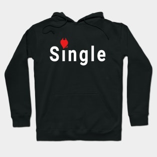 Single Valentines Horns & Tail Hoodie